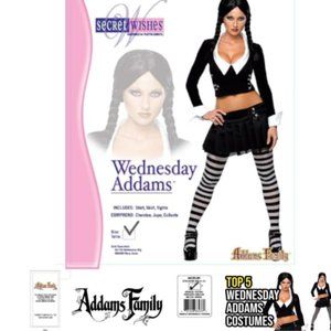 Addams Family Women's Wednesday Addams Costume💥🆕SHIPS FAST😮‍💨⚡🚚